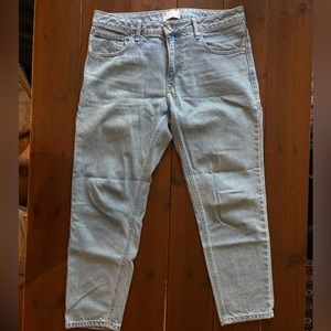 Asos cropped light wash jeans